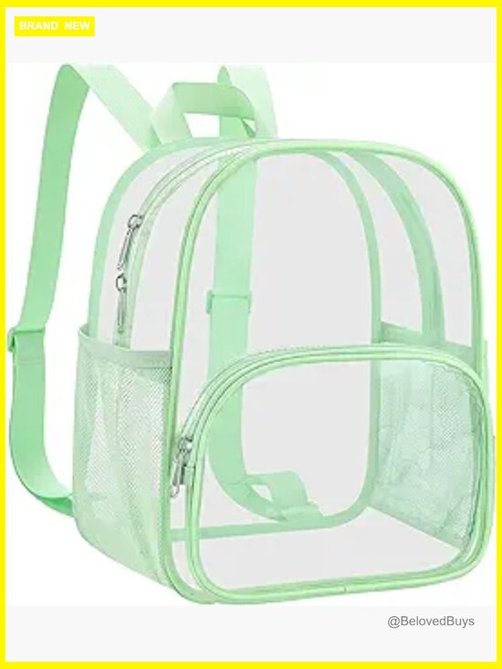 Stadium Approved Clear Backpack PVC Small Waterproof Bag with Front Pocket main image 6
